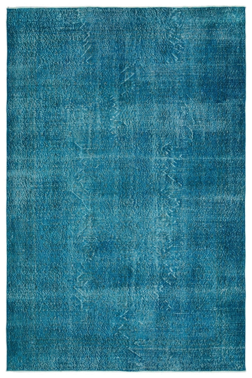 Atina 20153 Turquoise Vintage Wool Handmade Area Rug 6'4" x 9'7"