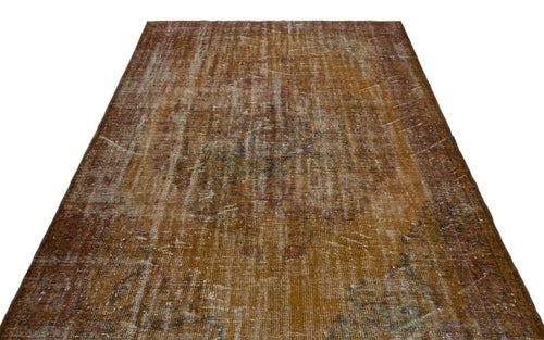 Atina 22616 Brown Vintage Wool Handmade Area Rug 6'0" x 9'5"