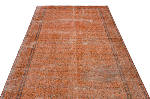 Atina 22626 Orange Vintage Wool Handmade Area Rug 5'4" x 9'2"
