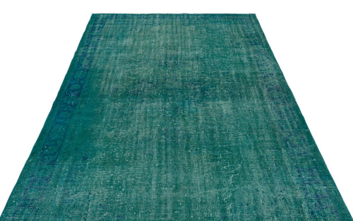 Atina 22638 Turquoise Vintage Wool Handmade Area Rug 5'8" x 9'2"