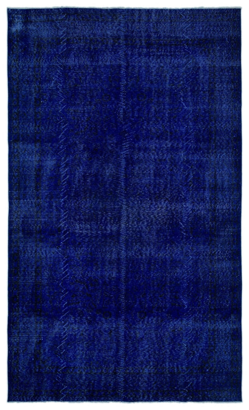 Atina 22711 Blue Vintage Wool Handmade Area Rug 5'7" x 9'8"