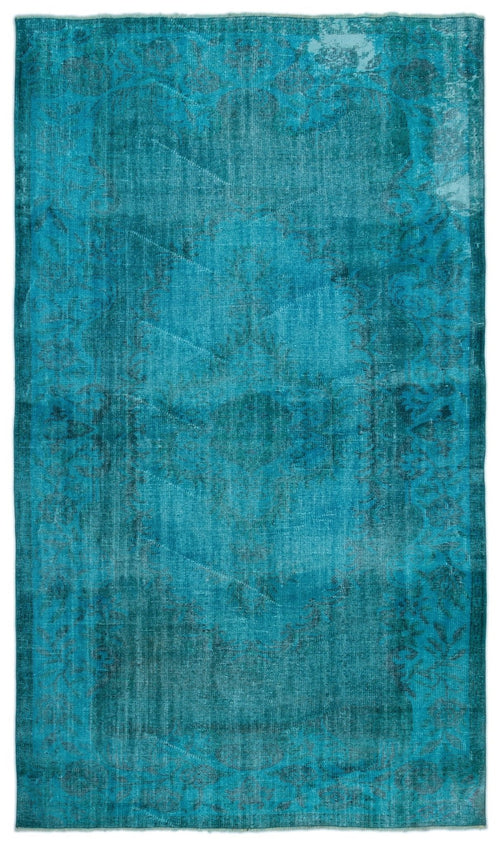 Atina 22813 Turquoise Vintage Wool Handmade Area Rug 5'9" x 9'9"