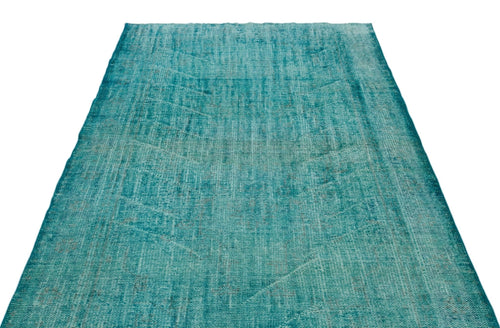 Atina 22826 Turquoise Vintage Wool Handmade Area Rug 5'4" x 8'4"
