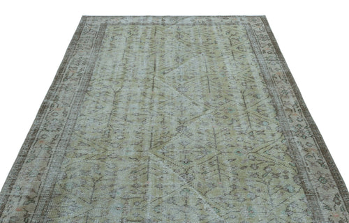 Atina 23016 Blue Vintage Wool Handmade Area Rug 5'9" x 8'10"