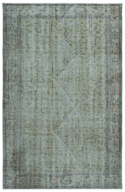 Atina 23016 Blue Vintage Wool Handmade Area Rug 5'9" x 8'10"