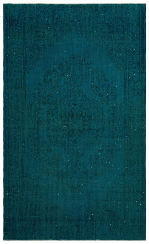 Atina 23070 Turquoise Vintage Wool Handmade Area Rug 6'0" x 10'1"