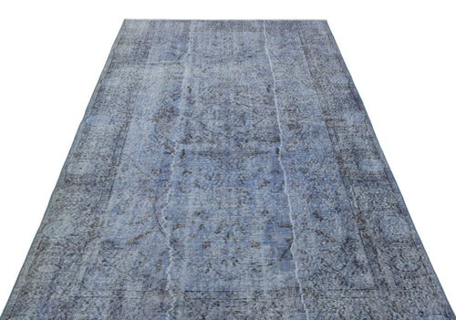 Atina 23076 Blue Vintage Wool Handmade Area Rug 5'2" x 9'1"