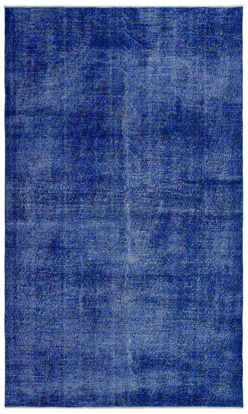 Atina 23176 Blue Vintage Wool Handmade Area Rug 5'3" x 8'10"