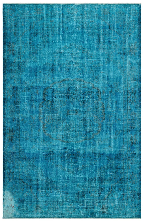 Atina 23202 Turquoise Vintage Wool Handmade Area Rug 6'0" x 9'3"