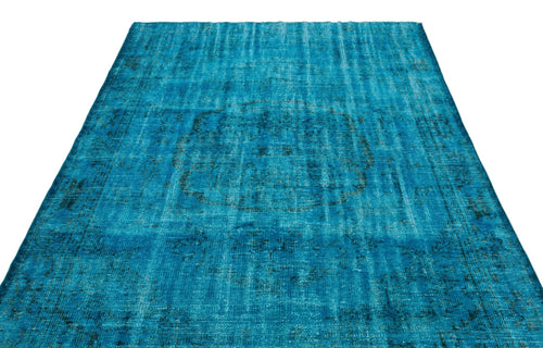 Atina 23202 Turquoise Vintage Wool Handmade Area Rug 6'0" x 9'3"