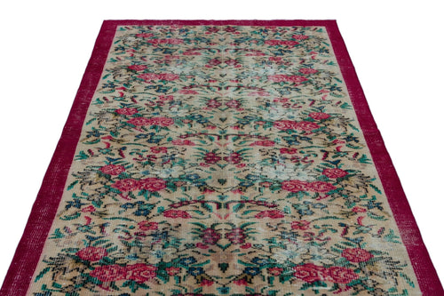 Atina 23213 Cream Vintage Wool Handmade Area Rug 4'11" x 8'6"