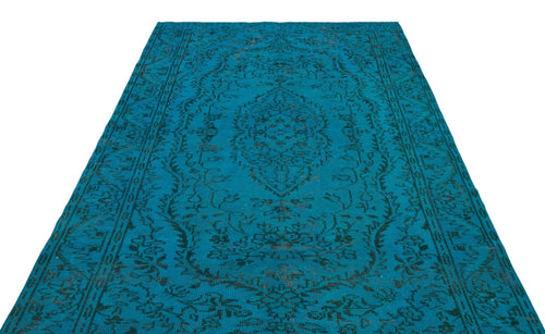 Atina 23318 Turquoise Vintage Wool Handmade Area Rug 5'10" x 9'1"