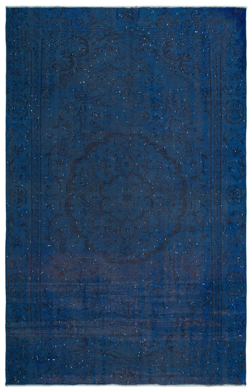 Atina 23379 Blue Vintage Wool Handmade Area Rug 5'1" x 9'4"