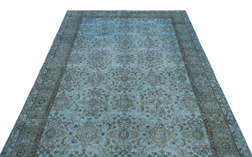 Atina 23393 Blue Vintage Wool Handmade Area Rug 5'10" x 9'4"