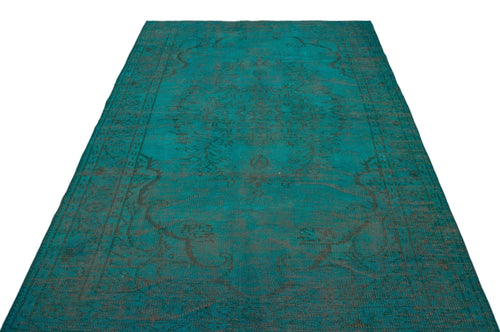 Atina 23426 Green Vintage Wool Handmade Area Rug 5'4" x 8'6"