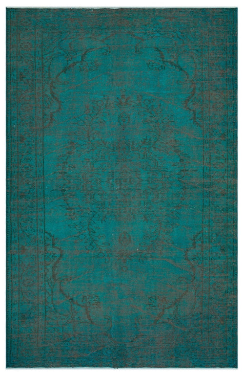 Atina 23426 Green Vintage Wool Handmade Area Rug 5'4" x 8'6"