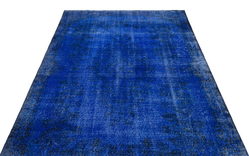 Atina 23459 Blue Vintage Wool Handmade Area Rug 5'6" x 9'3"