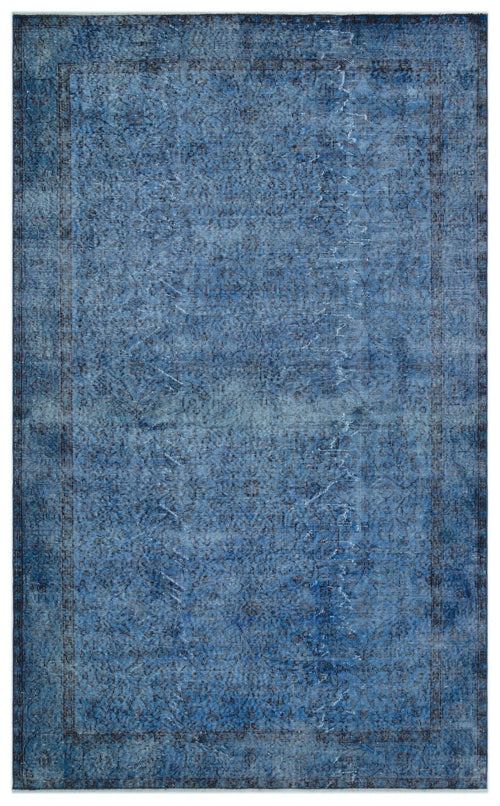 Atina 23471 Blue Vintage Wool Handmade Area Rug 5'9" x 9'4"