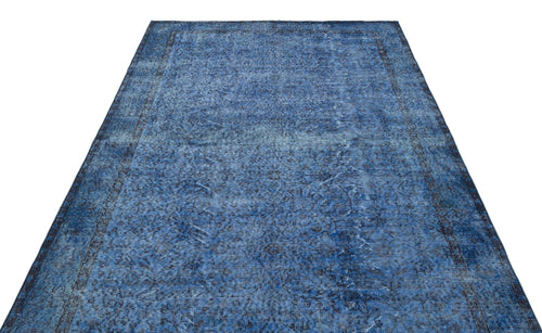 Atina 23471 Blue Vintage Wool Handmade Area Rug 5'9" x 9'4"