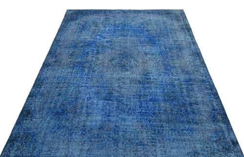 Atina 23473 Blue Vintage Wool Handmade Area Rug 5'5" x 8'11"