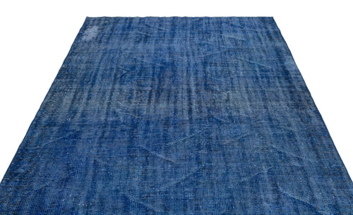 Atina 23484 Blue Vintage Wool Handmade Area Rug 6'0" x 8'10"
