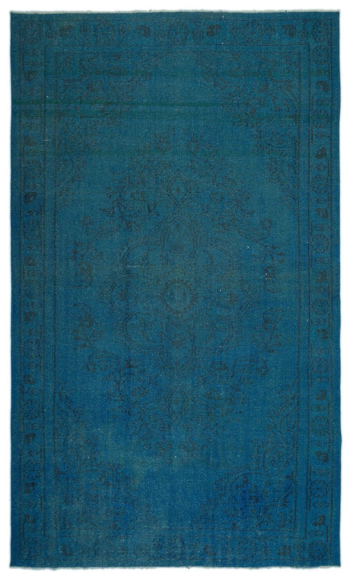 Atina 23498 Blue Vintage Wool Handmade Area Rug 5'7" x 9'4"