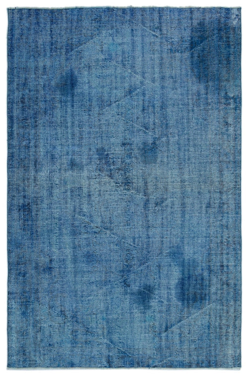 Atina 23499 Blue Vintage Wool Handmade Area Rug 5'10" x 8'11"
