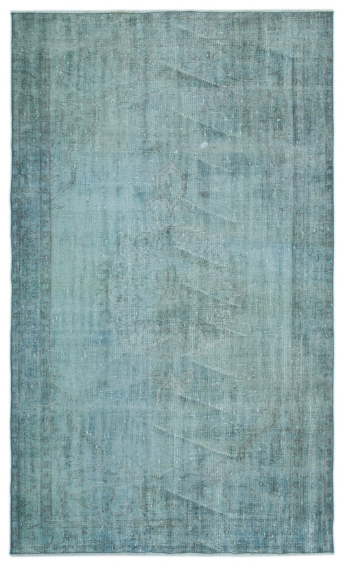 Atina 23546 Turquoise Vintage Wool Handmade Area Rug 4'11" x 8'2"