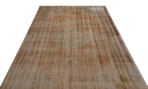 Atina 23645 Brown Vintage Wool Handmade Area Rug 6'3" x 9'10"