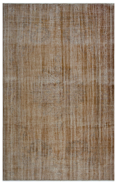 Atina 23703 Brown Vintage Wool Handmade Area Rug 6'0" x 9'5"