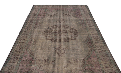 Atina 23713 Brown Vintage Wool Handmade Area Rug 5'11" x 9'1"