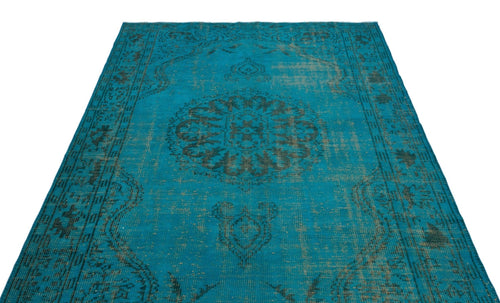 Atina 23734 Turquoise Vintage Wool Handmade Area Rug 5'8" x 9'1"