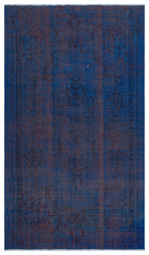Atina 23766 Blue Vintage Wool Handmade Area Rug 4'10" x 8'7"