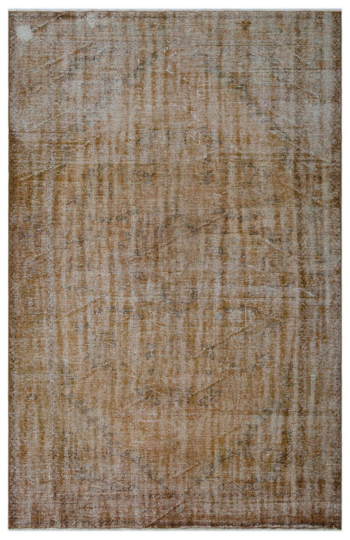 Atina 23809 Brown Vintage Wool Handmade Area Rug 6'2" x 9'6"