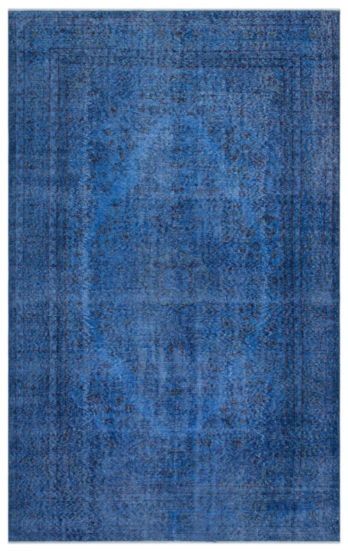 Atina 23883 Blue Vintage Wool Handmade Area Rug 5'6" x 9'5"
