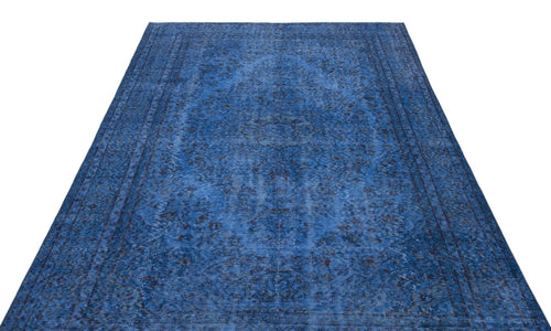 Atina 23883 Blue Vintage Wool Handmade Area Rug 5'6" x 9'5"