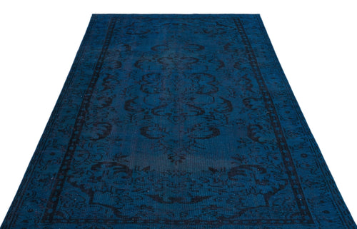 Atina 23904 Blue Vintage Wool Handmade Area Rug 5'4" x 8'10"