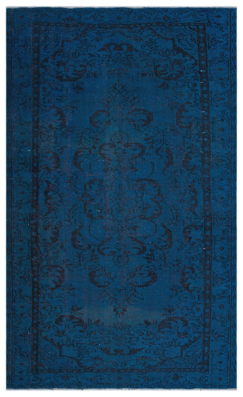 Atina 23904 Blue Vintage Wool Handmade Area Rug 5'4" x 8'10"