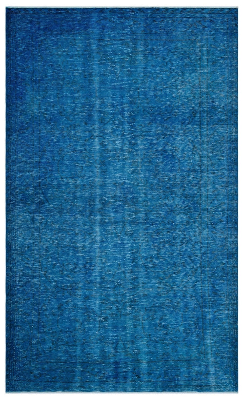 Atina 23980 Blue Vintage Wool Handmade Area Rug 5'11" x 9'9"