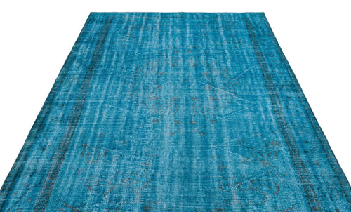 Atina 24196 Turquoise Vintage Wool Handmade Area Rug 6'1" x 9'0"
