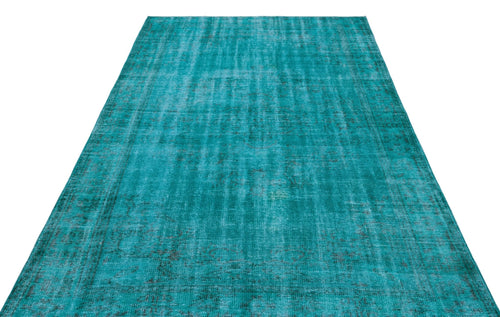 Atina 24218 Turquoise Vintage Wool Handmade Area Rug 5'7" x 8'8"