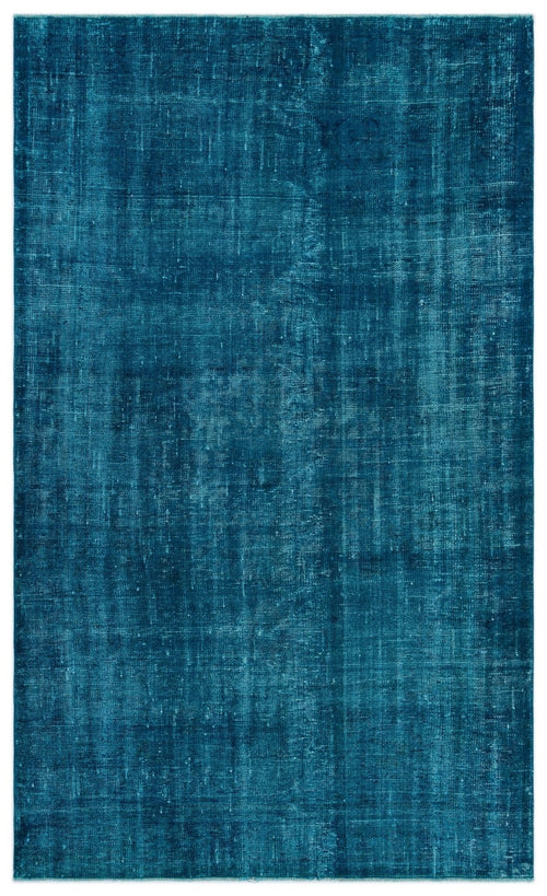 Atina 24240 Turquoise Vintage Wool Handmade Area Rug 4'10" x 8'0"