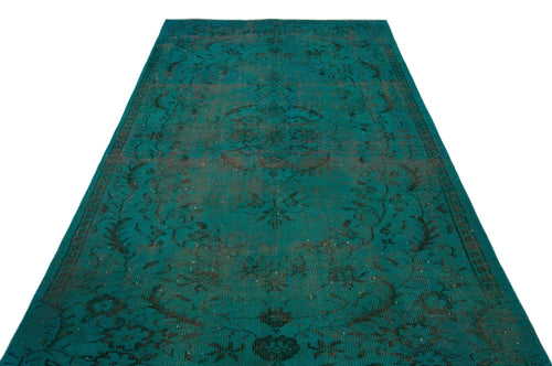 Atina 24355 Green Vintage Wool Handmade Area Rug 5'7" x 9'4"