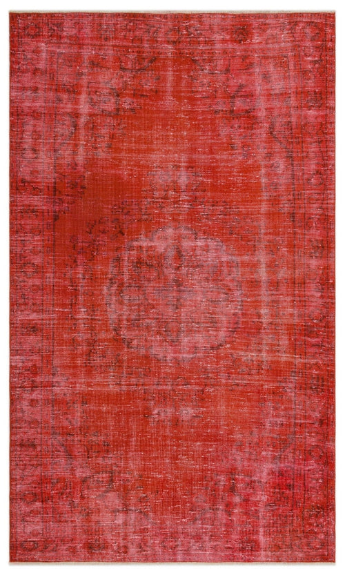 Atina 24410 Orange Vintage Wool Handmade Area Rug 5'0" x 8'5"