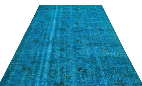 Atina 25659 Turquoise Vintage Wool Handmade Area Rug 5'11" x 9'4"