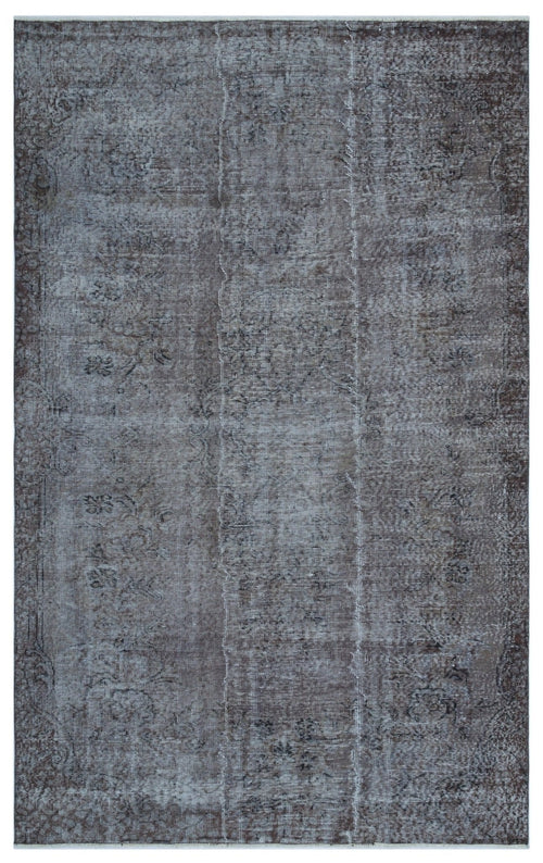 Atina 25693 Grey Vintage Wool Handmade Area Rug 5'6" x 9'0"