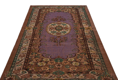 Atina 26894 Brown Vintage Wool Handmade Area Rug 5'8" x 8'5"
