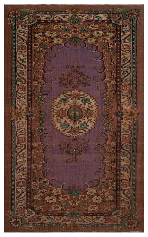 Atina 26894 Brown Vintage Wool Handmade Area Rug 5'8" x 8'5"