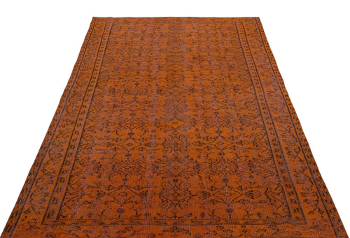 Atina 26905 Brown Vintage Wool Handmade Area Rug 5'5" x 8'9"