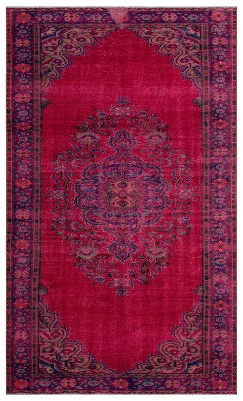 Atina 26919 Red Vintage Wool Handmade Area Rug 5'7" x 9'4"
